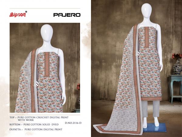 Bipson Pajero 2116 Fancy Cotton Dress Material Collection